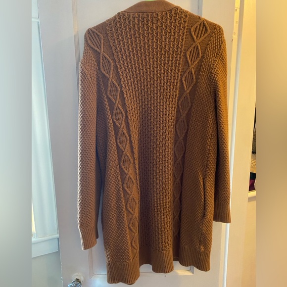 Long cotton LL Bean cardigan - Picture 2 of 4